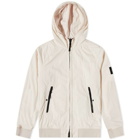 Stone Island Men's Reversible Polartec Hooded Jacket in Light Pink