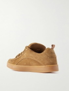 CELINE - Huntington Suede and Mesh Sneakers - Brown