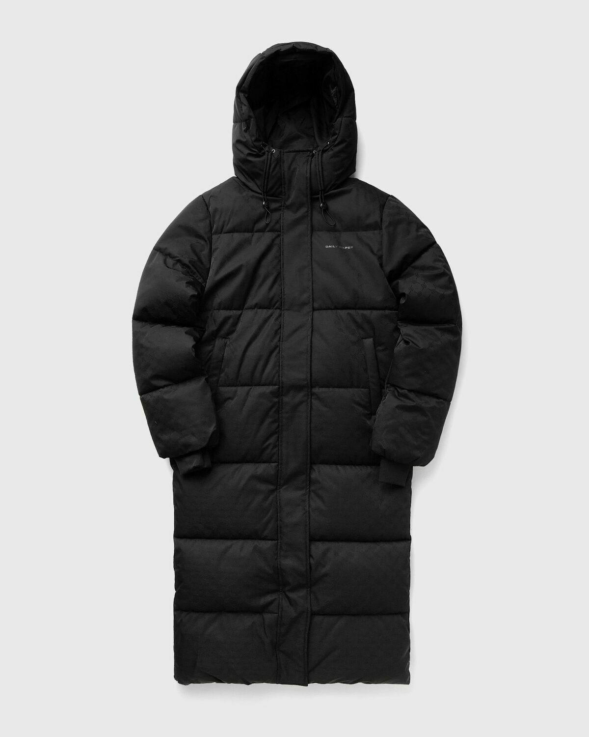 Daily Paper MONOGRAM PUFFER COAT Black Womens Coats/Down & Puffer Jacket