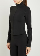 Vuori All The Feels zip up Stretch-jersey top Black