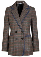 Veronica Beard Hedi Dickey Layered Tweed Blazer Charcoal