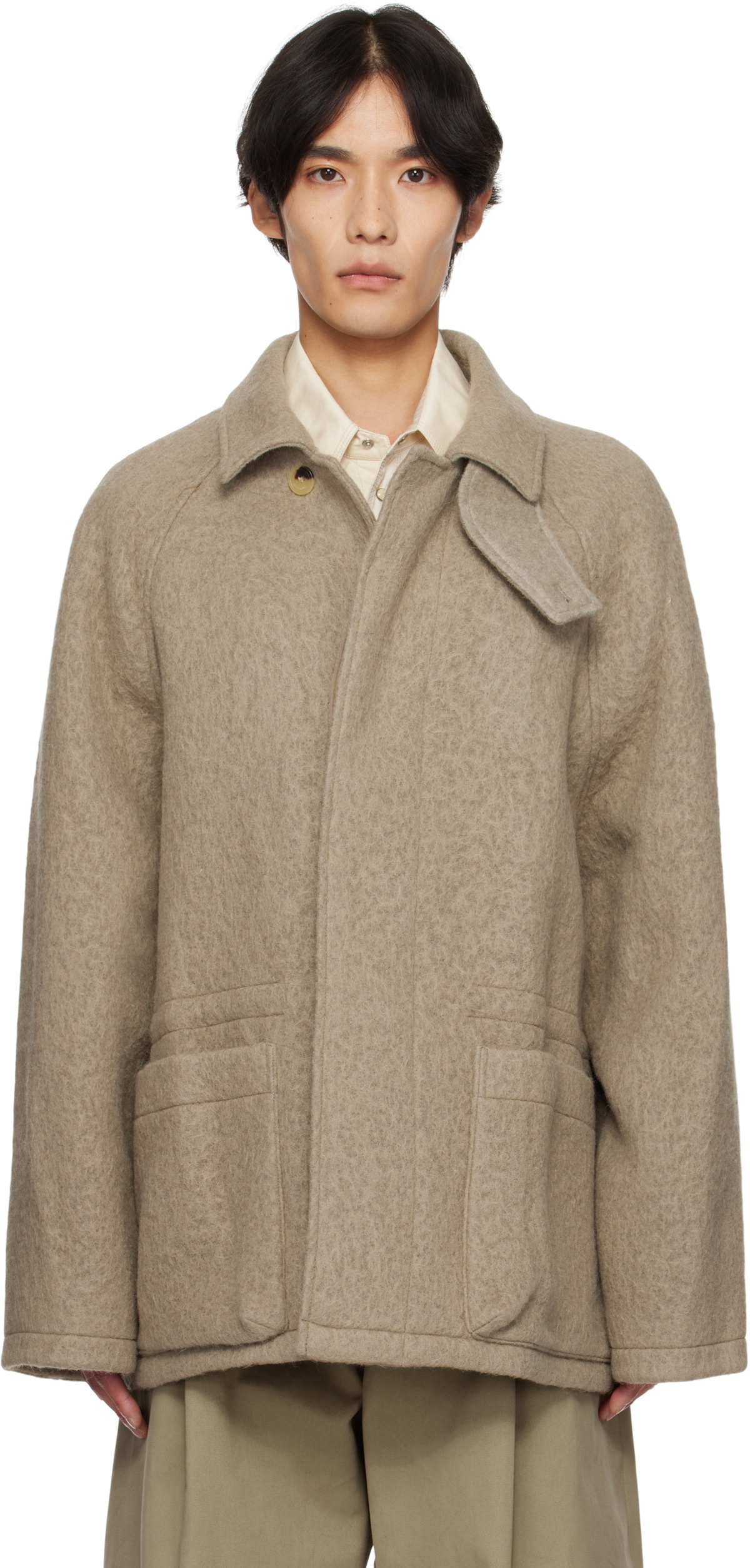 LE17SEPTEMBRE Beige Wool Hunting Jacket
