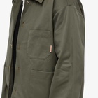 Acne Studios Men's Okey Twill Pink Label Work Jacket in Olive Green