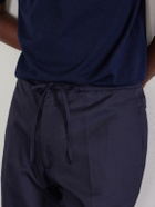 Officine Générale - Phil Straight-Leg Lyocell, Linen and Cotton-Blend Shorts - Blue