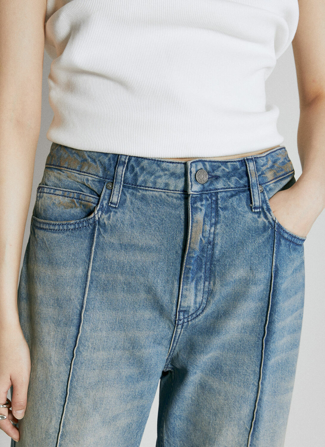 Guess USA Stained Flared Jeans