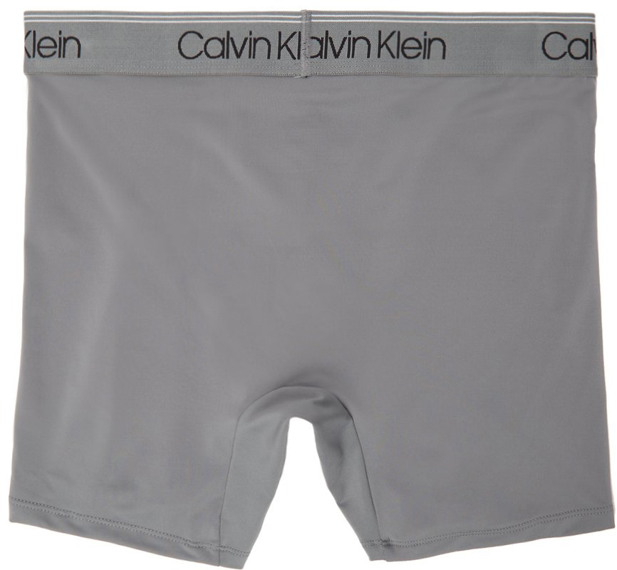 Calvin Klein Men`s Microfiber Boxer Briefs Pack of 3 (Obsidian