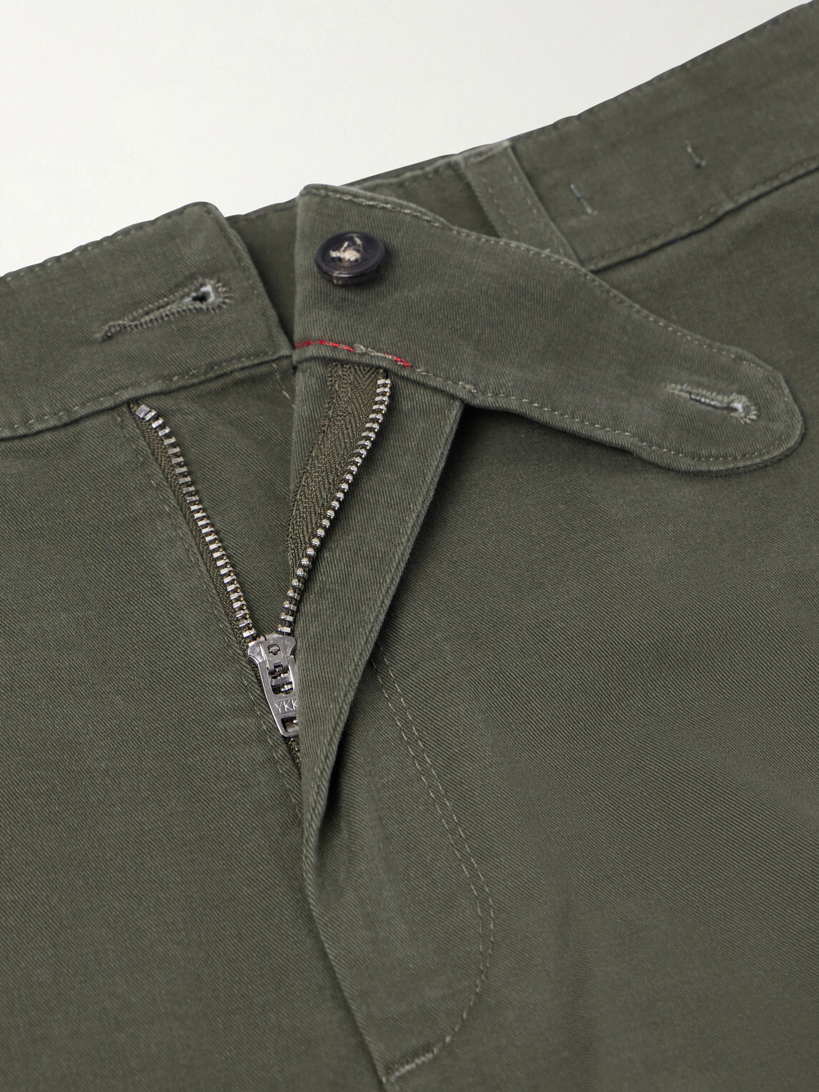 Massimo Alba - Winch Straight-Leg Cotton-Blend Twill Trousers - Green