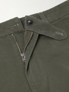 Massimo Alba - Winch Straight-Leg Cotton-Blend Twill Trousers - Green