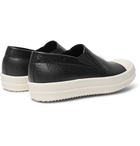 Rick Owens - Boat Leather Slip-On Sneakers - Men - Black