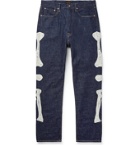 KAPITAL - Okagilly Appliquéd Denim Jeans - Blue
