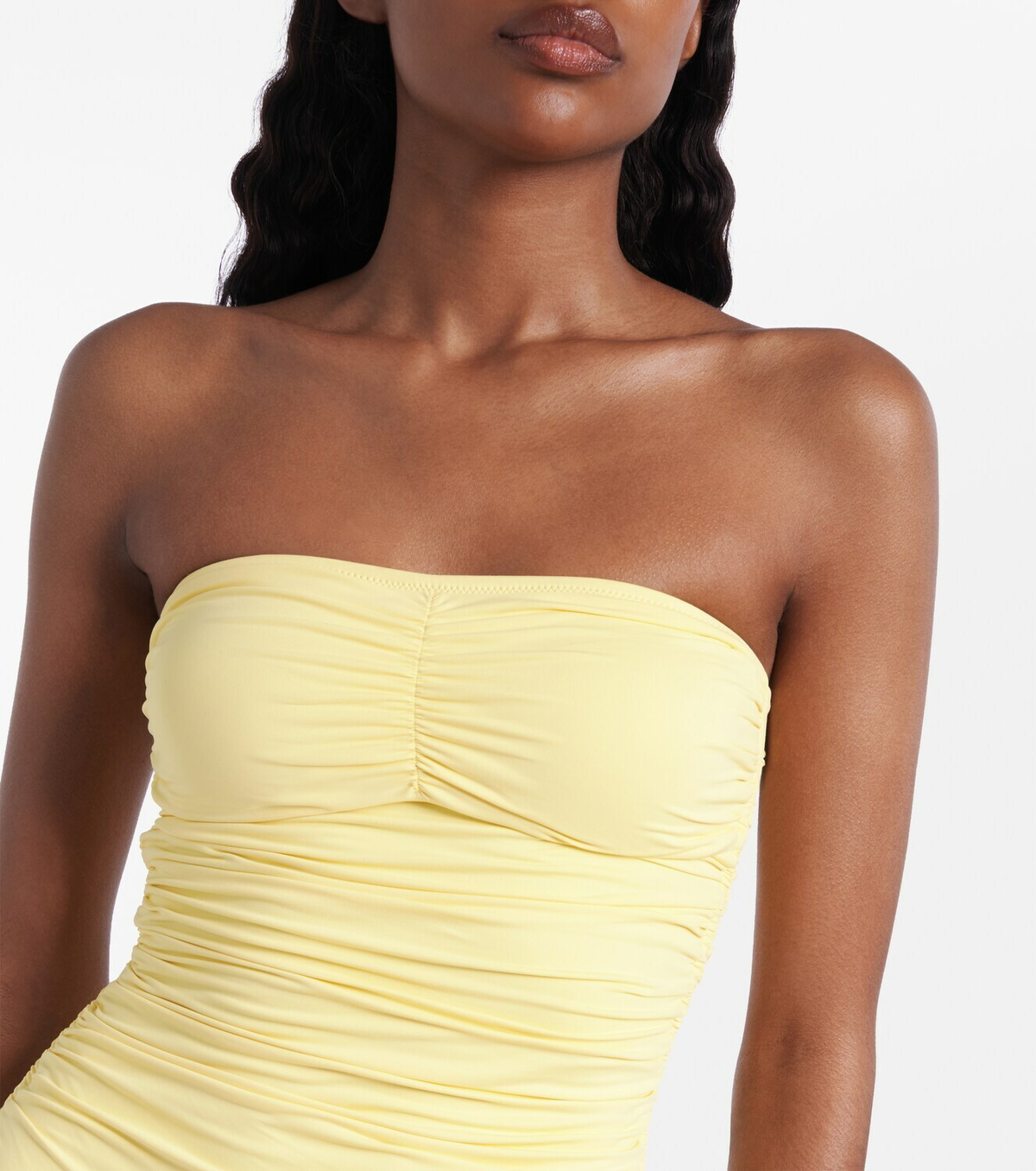 Melissa Odabash Sydney ruched bandeau swimsuit