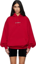 VETEMENTS Red 'Pornstar' Hoodie