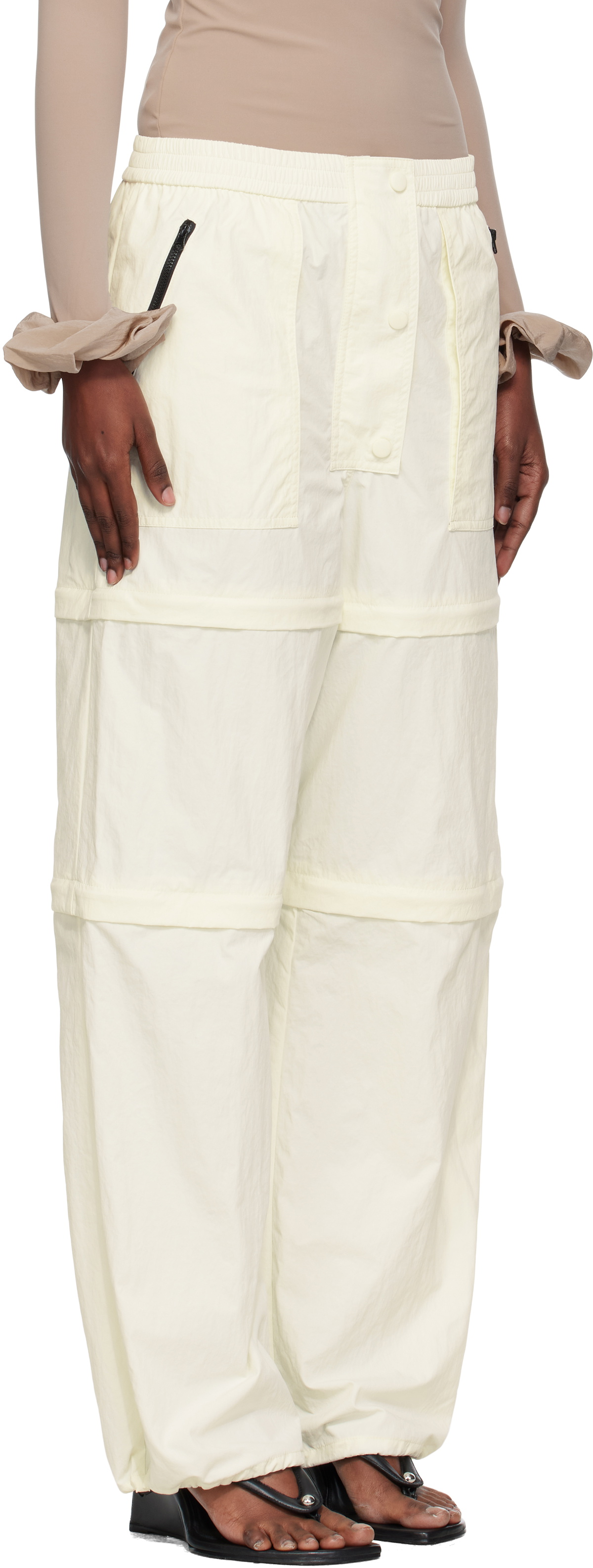 Pushbutton Off-White Three Way Detachable Trousers