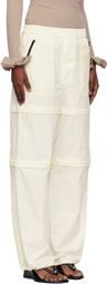 Pushbutton Off-White Three Way Detachable Trousers