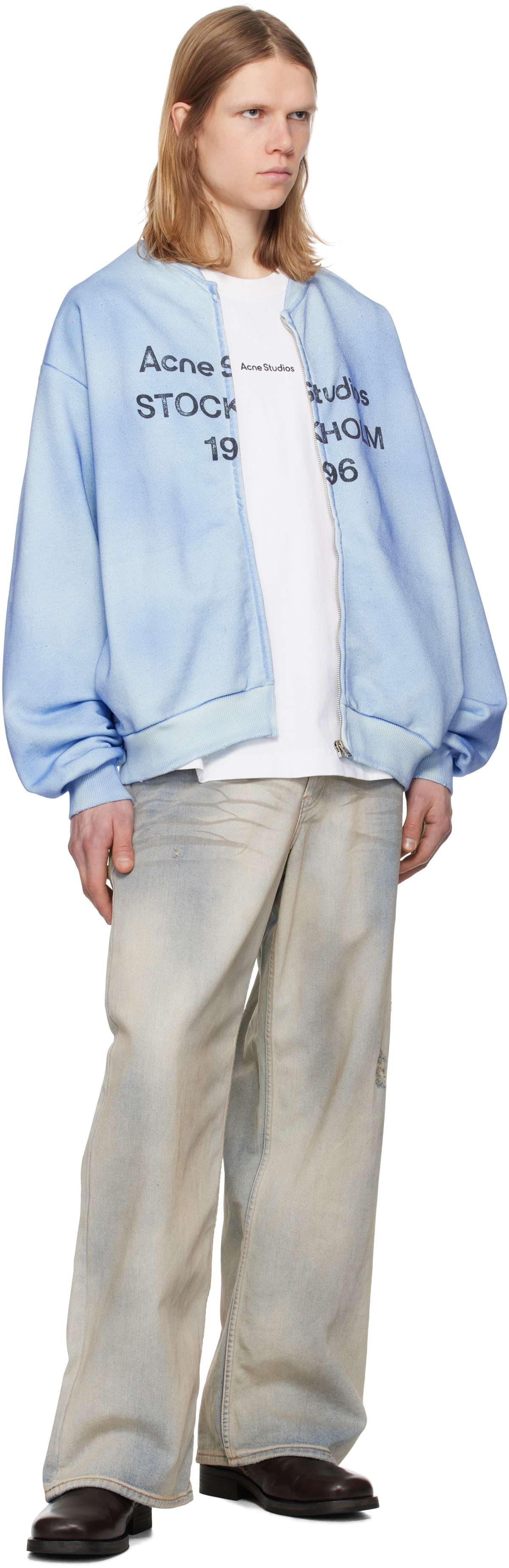 【完売】Acne Studios 1981M バギーフィット44 ライトブルー Acne Studios Blue Baggy Fit 1981M Jeans Acne Studios