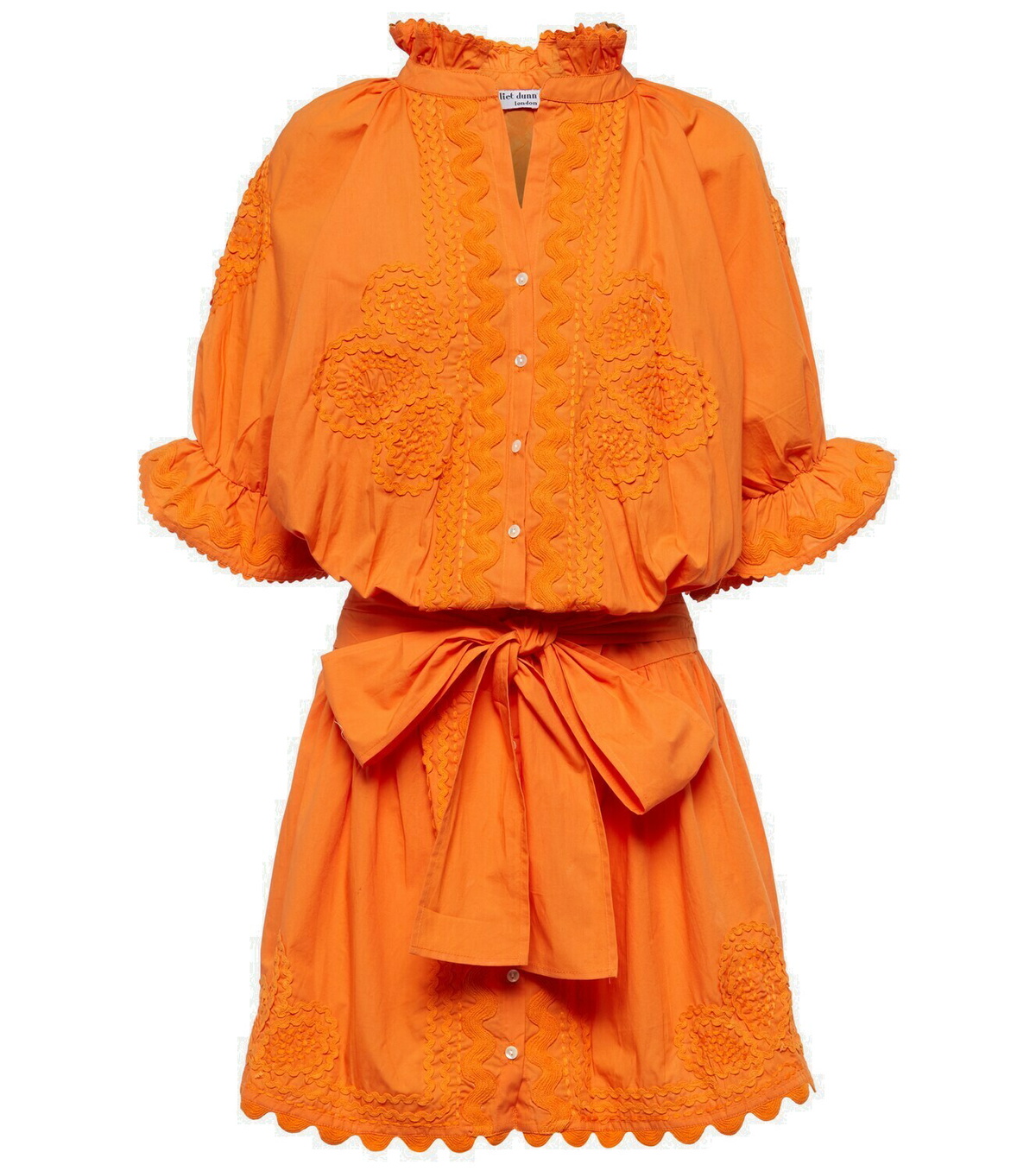 juliet dunn orange dress Juliet Dunn Cotton poplin shirt dress Juliet Dunn