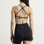 TALA Women's DayFlex Strappy Back Sports Bra in Shadow Black