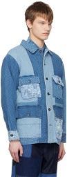 FDMTL Blue Patchwork Jacket