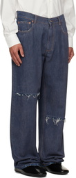 MM6 Maison Margiela Navy Wide-Leg jeans