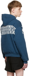 Stefan Cooke Blue Cotton Hoodie