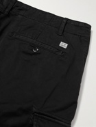 C.P. Company - Slim-Fit Tapered Stretch-Cotton Sateen Cargo Trousers - Black