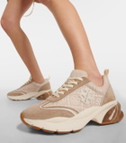 Tory Burch Good Luck T Monogram leather sneakers