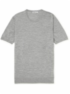 Johnstons of Elgin - Merino Wool T-Shirt - Gray