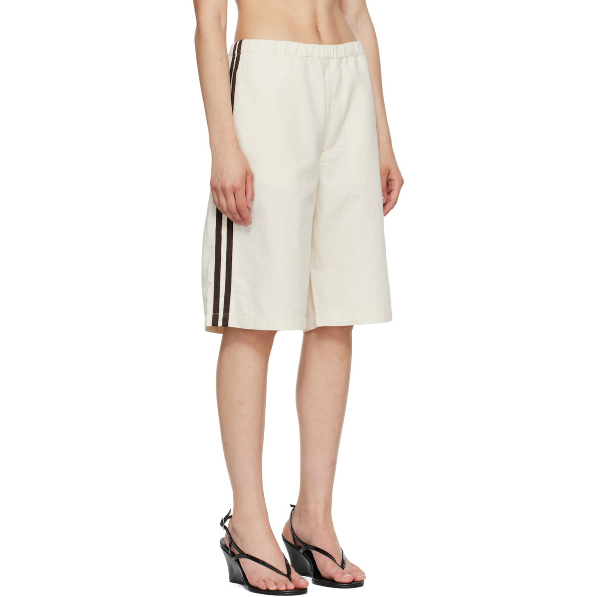 Citizens of Humanity Off-White Anais Pull On Track Shorts