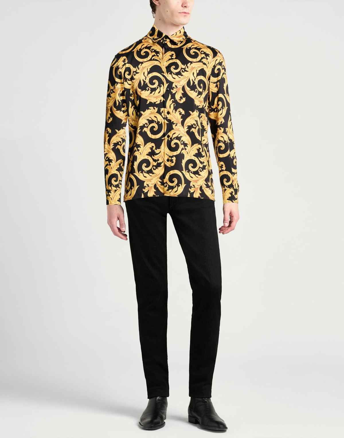 Versace Mens Shirt in Yellow
