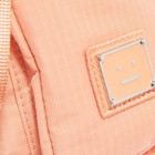 Acne Studios Men's Arvel Plaque Face Cross Body Bag in Peach Orange