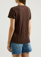 American Vintage Jacksonville Slubbed Cotton-blend T-shirt Brown