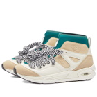 Puma x AMI TRC Blaze Mid Sneakers in Marshmallow/Light Sand