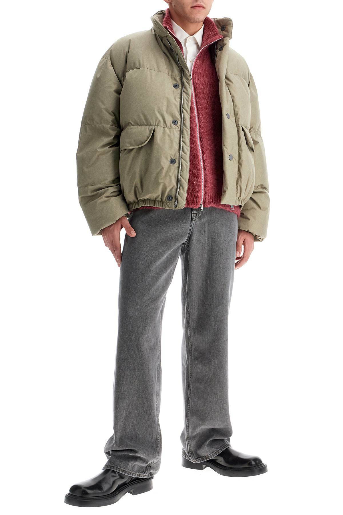 OUR LEGACY neck cardigan with zipper and fun Pink Our Legacy