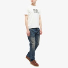 RRL Men's Logo T-Shirt in Paper White