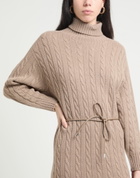 Peserico Womens Midi dress Light brown