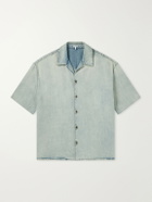 LOEWE - Camp-Collar Denim Shirt - Blue
