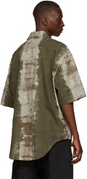 Labrum Brown & Green Mende Short Sleeve Shirt