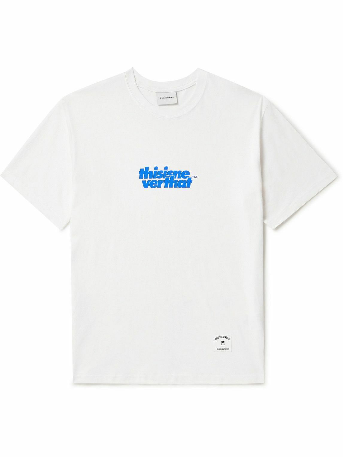 thisisneverthat - Logo-Print Cotton-Jersey T-Shirt - White ...