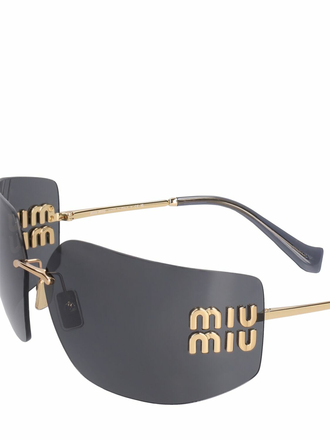 MIU MIU - Mask Metal Sunglasses Miu Miu