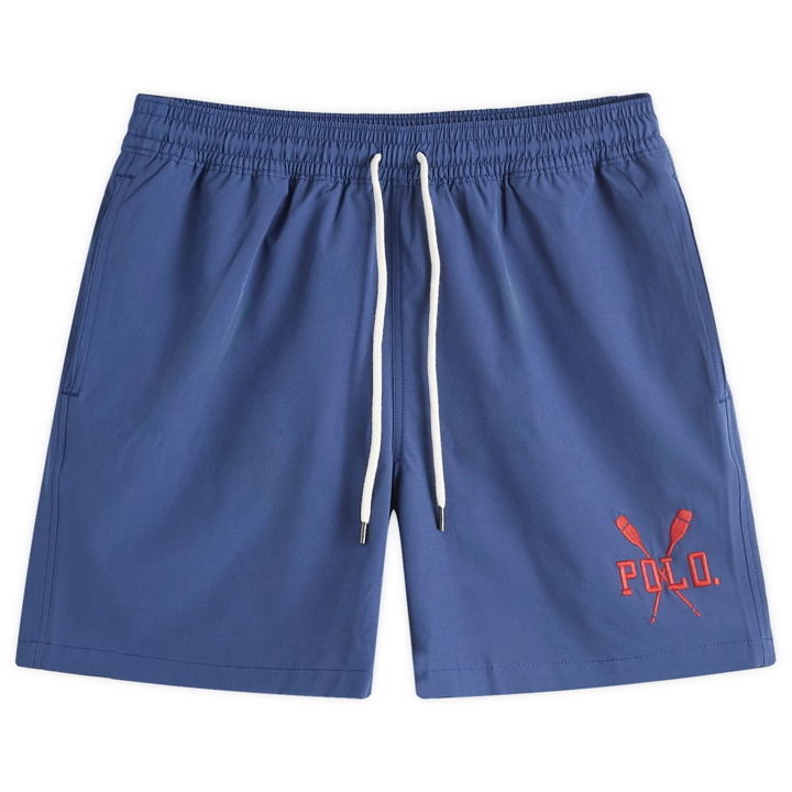 Photo: END. x Polo Ralph Lauren Men's Sporting Goods Swim Shorts in Light Navy