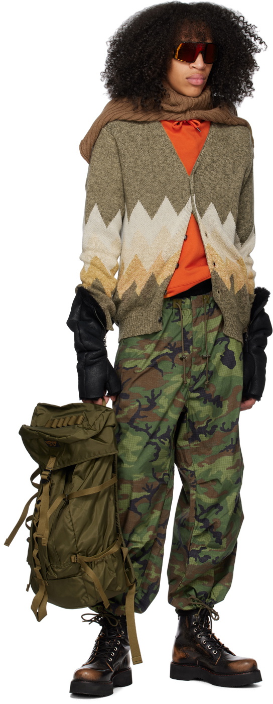 The Letters Brown Grunge Neck Warmer