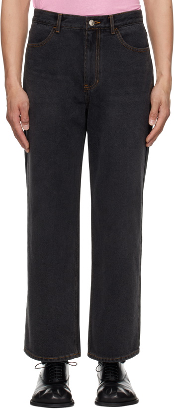 Photo: ADER error Black Sig; TRS Tag 01 Jeans