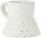 BKLYN CLAY White Speckle No-Spill Mug