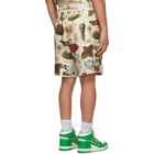 AMIRI Beige Psychedelic Bermuda Shorts