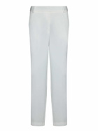 C.P. Company White Stretch Cady Elastic Pants
