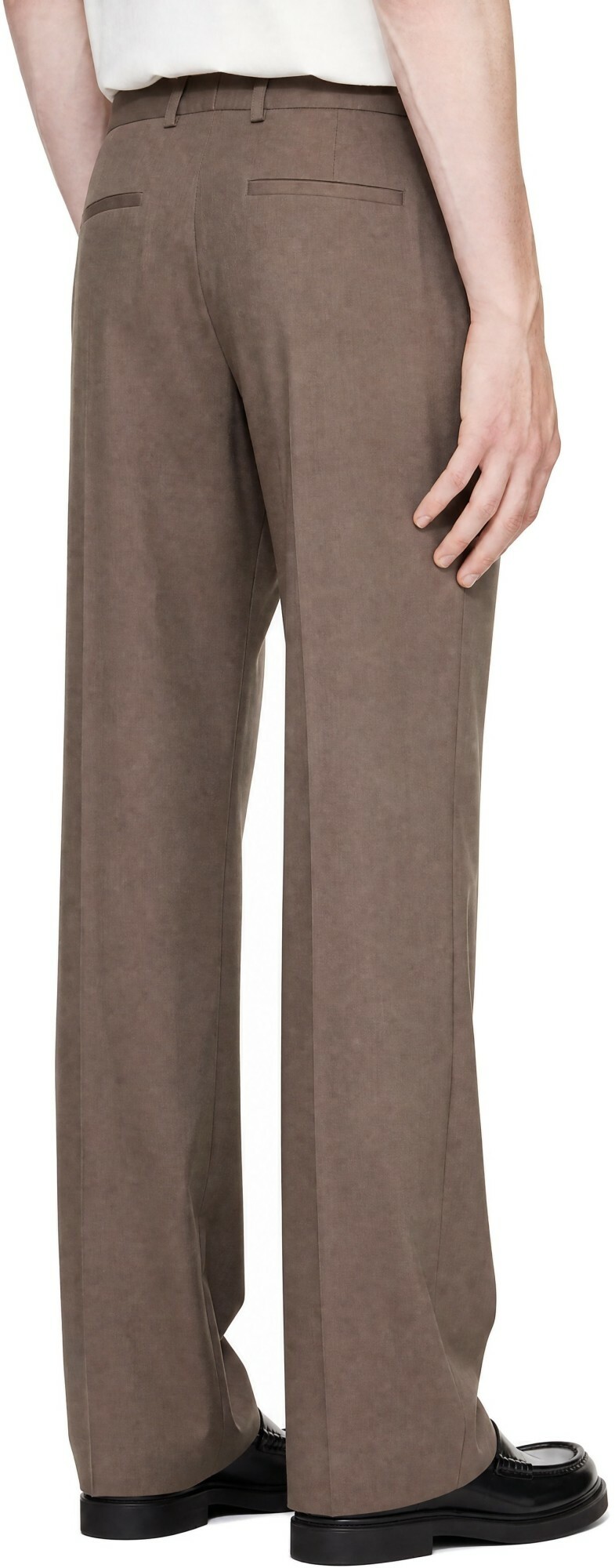 Jil Sander Taupe Wool Trousers