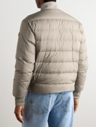 Moncler - Suede and Shell Jacket - Brown