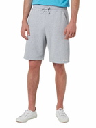 MC2 Saint Barth Man Mélange Grey Cotton Fleece Bermuda Shorts Randle