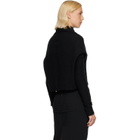 Rick Owens Black Tower LS Crater Sweater