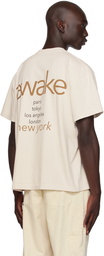 Awake NY Beige City T-Shirt